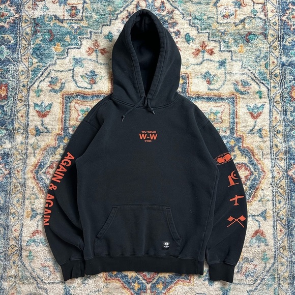 Vintage Wu Wear Logos Hoodie Small - Picture 1 of 7